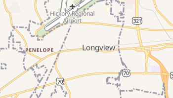 Longview, North Carolina map