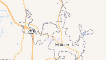 Maiden, North Carolina map