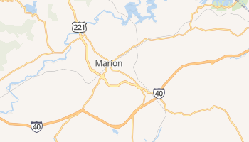 Marion, North Carolina map