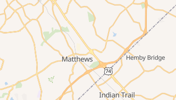 Matthews, North Carolina map