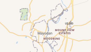 Mayodan, North Carolina map