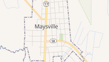 Maysville, North Carolina map