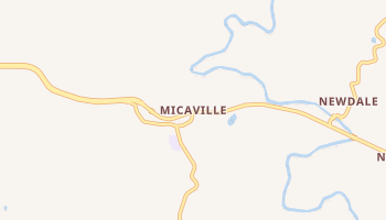 Micaville, North Carolina map