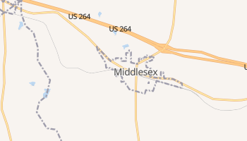 Middlesex, North Carolina map