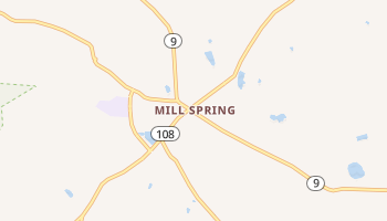 Mill Spring, North Carolina map