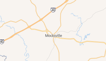 Mocksville, North Carolina map
