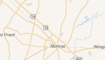 Monroe, North Carolina map