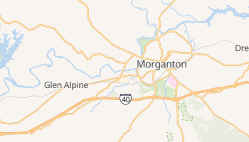 Morganton, North Carolina map