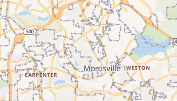 Morrisville, North Carolina map