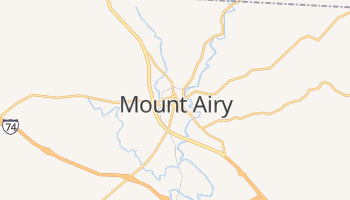 Mount Airy, North Carolina map