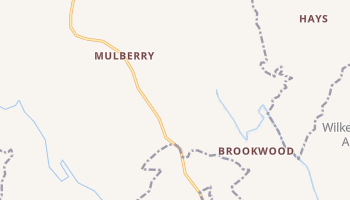 Mulberry, North Carolina map