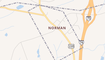 Norman, North Carolina map