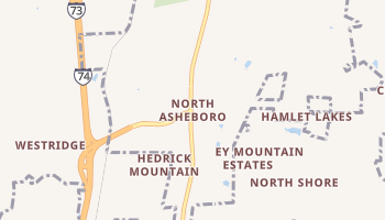 North Asheboro, North Carolina map