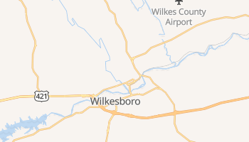 North Wilkesboro, North Carolina map