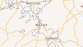 Oakboro, North Carolina map