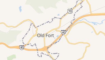 Old Fort, North Carolina map