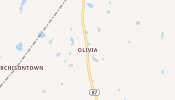 Olivia, North Carolina map