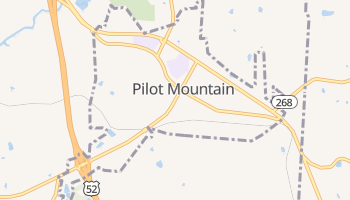 Pilot Mountain, North Carolina map