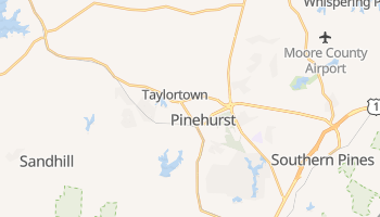 Pinehurst, North Carolina map