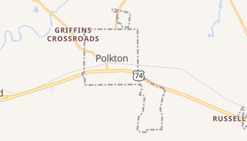 Polkton, North Carolina map