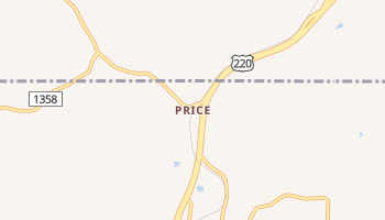 Price, North Carolina map