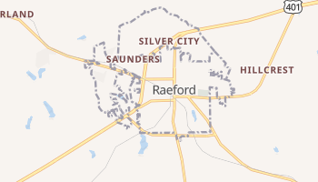 Raeford, North Carolina map
