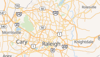 Raleigh, North Carolina map