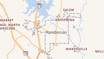 Randleman, North Carolina map