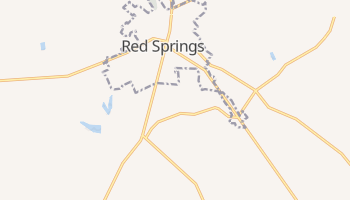 Red Springs, North Carolina map