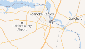 Roanoke Rapids, North Carolina map