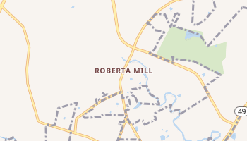 Roberta Mill, North Carolina map