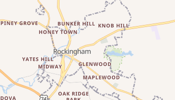 Rockingham, North Carolina map