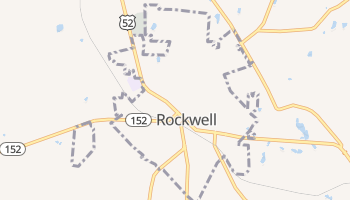 Rockwell, North Carolina map