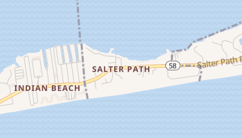 Salter Path, North Carolina map