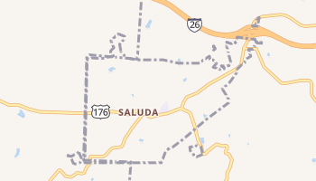 Saluda, North Carolina map