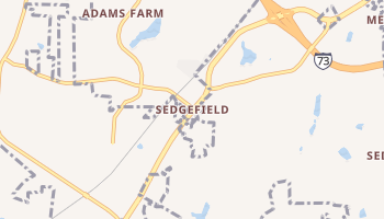 Sedgefield, North Carolina map