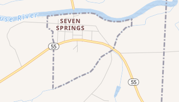 Seven Springs, North Carolina map