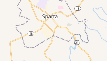 Sparta, North Carolina map
