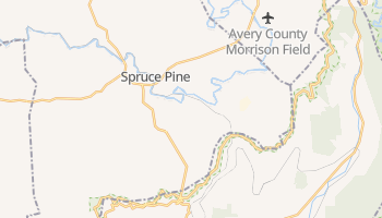 Spruce Pine, North Carolina map