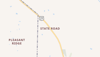 State Road, North Carolina map
