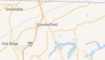 Summerfield, North Carolina map