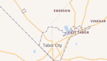 Tabor City, North Carolina map