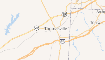 Thomasville, North Carolina map