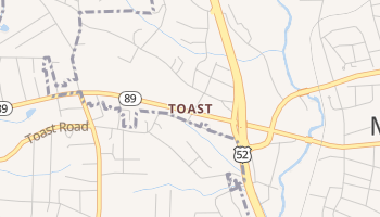 Toast, North Carolina map