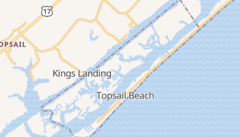 Topsail Beach, North Carolina map