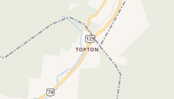 Topton, North Carolina map