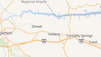 Valdese, North Carolina map