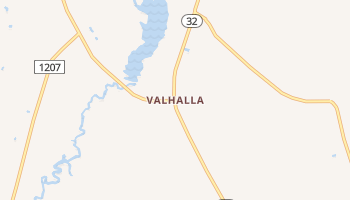 Valhalla, North Carolina map