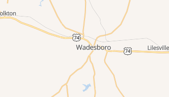 Wadesboro, North Carolina map