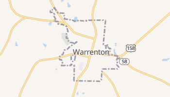 Warrenton, North Carolina map